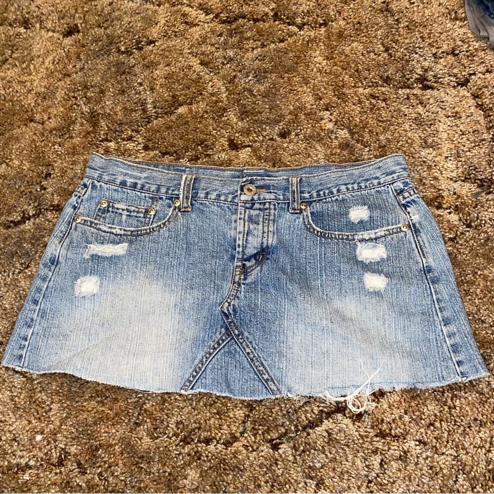 Jean Mini Skirt Y2K